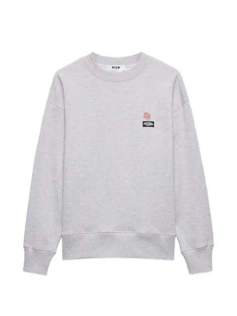 logo embroidered sweatshirt by MSGM