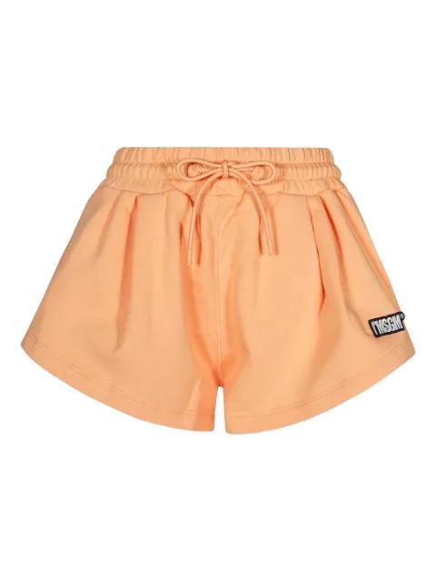 logo-patch track shorts by MSGM