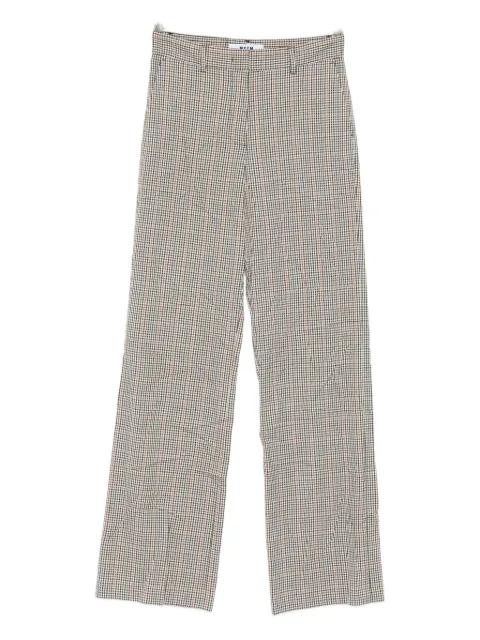 logo-patch trousers by MSGM
