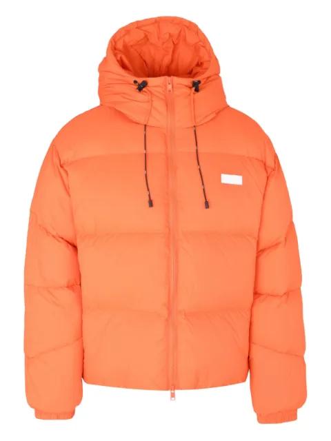 logo-plaque puffer jacket by MSGM