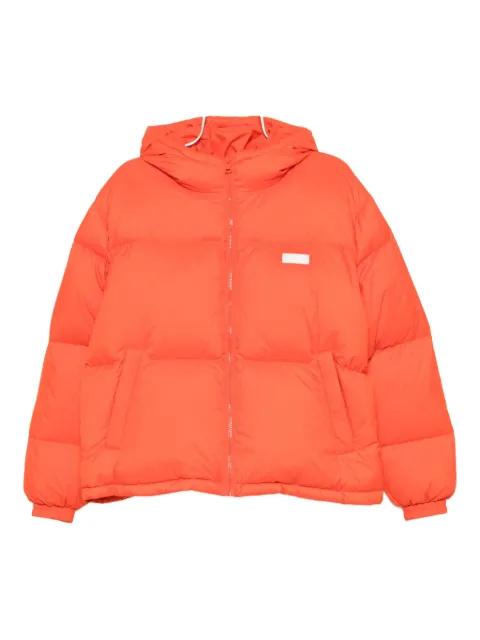 logo-plaque puffer jacket by MSGM