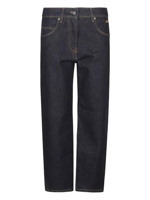 logo-plaque straight-leg jeans by MSGM