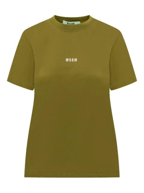 logo-print T-shirt by MSGM