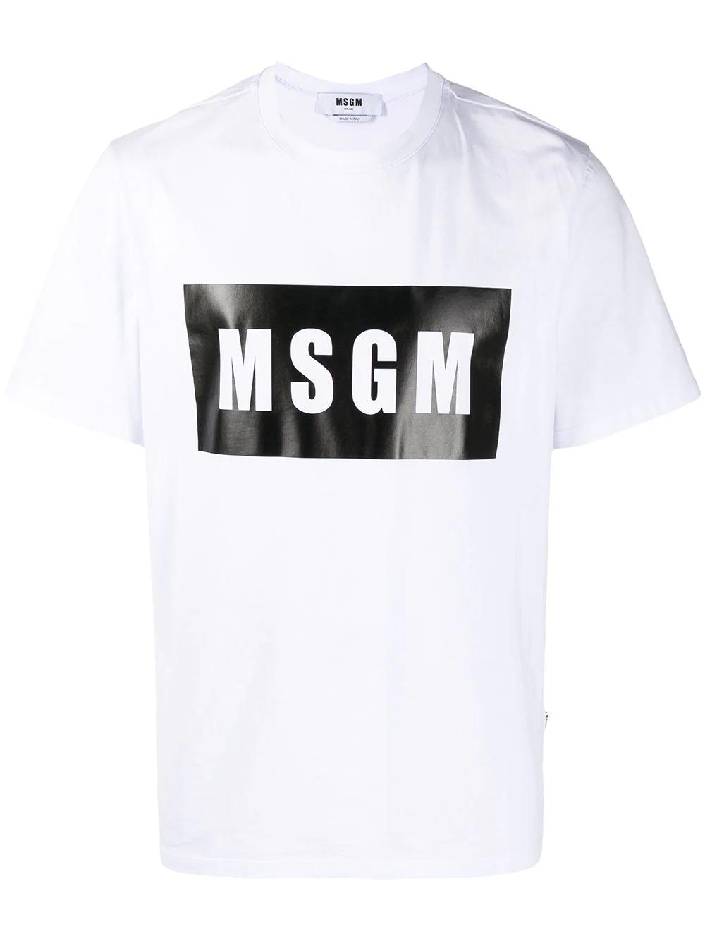 logo-print T-shirt by MSGM