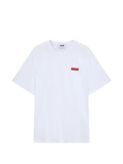 logo-print T-shirt by MSGM