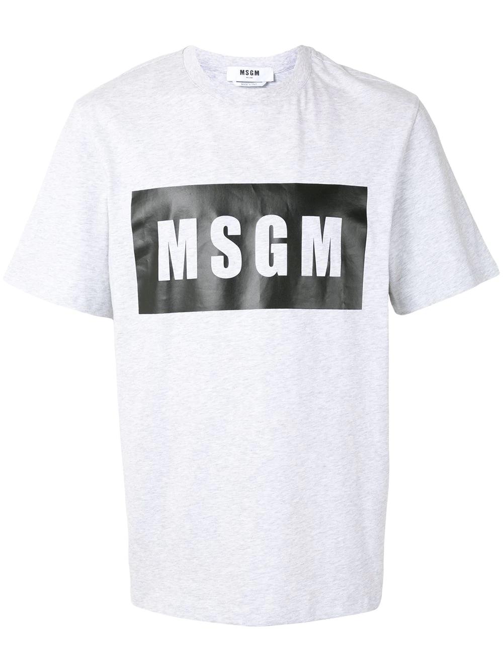 logo print T-shirt by MSGM