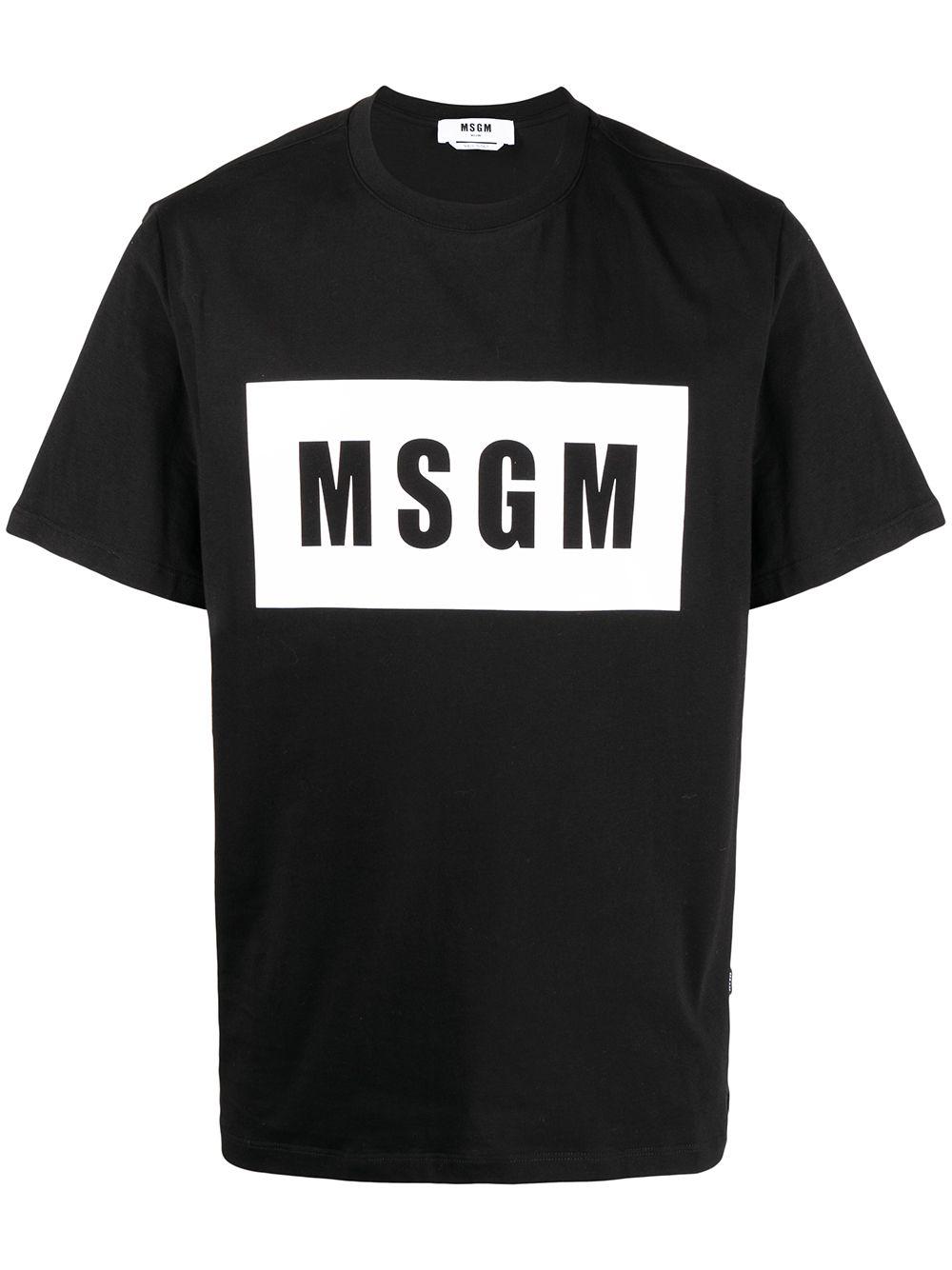 logo-print T-shirt by MSGM
