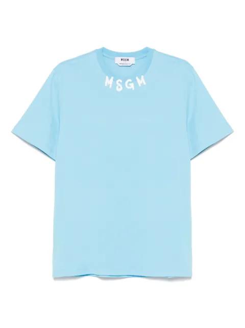 logo-print T-shirt by MSGM