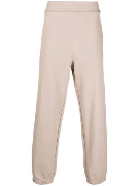 logo-print cotton track trousers by MSGM