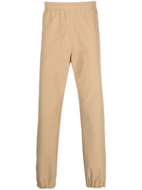 logo-print elasticated waist trousers by MSGM