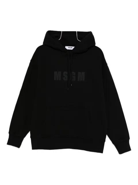 logo-print hoodie by MSGM