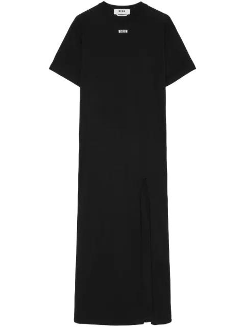 logo-print maxi dress by MSGM