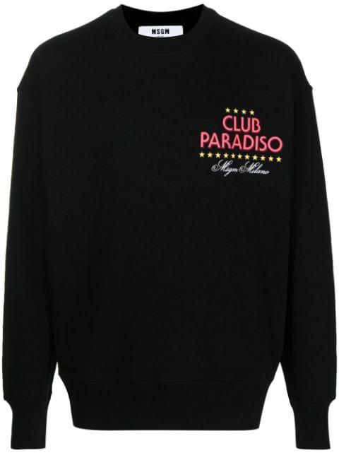 logo-print sweatshirt by MSGM