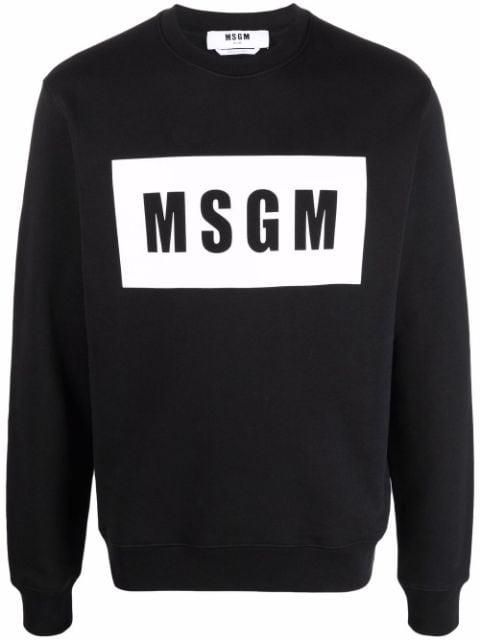 logo-print sweatshirt by MSGM