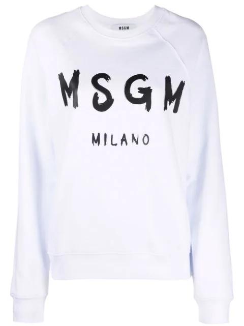 logo-print sweatshirt by MSGM