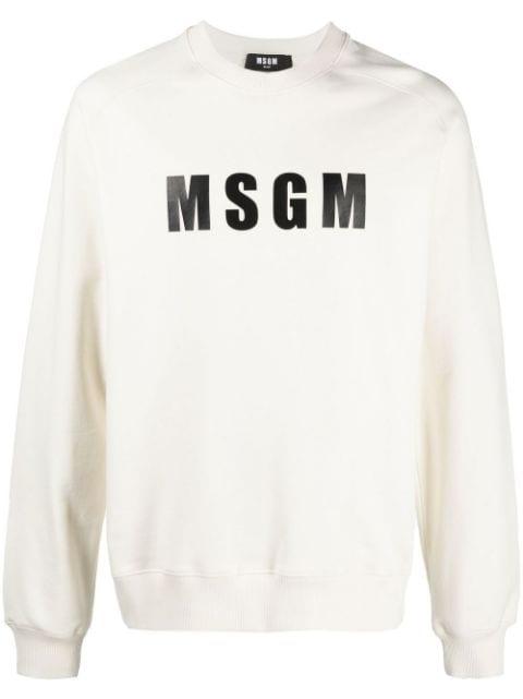 logo-print sweatshirt by MSGM