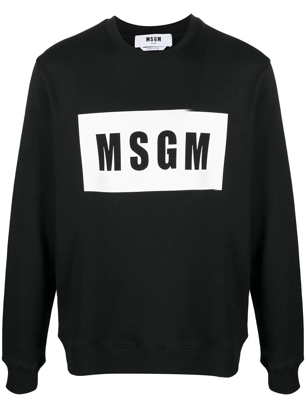 logo-print sweatshirt by MSGM