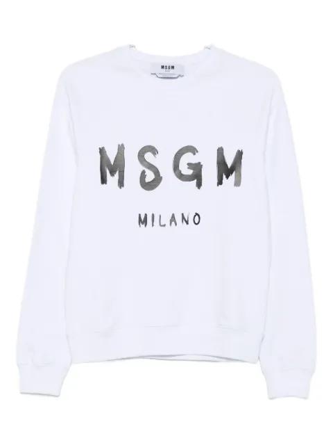 logo-print sweatshirt by MSGM