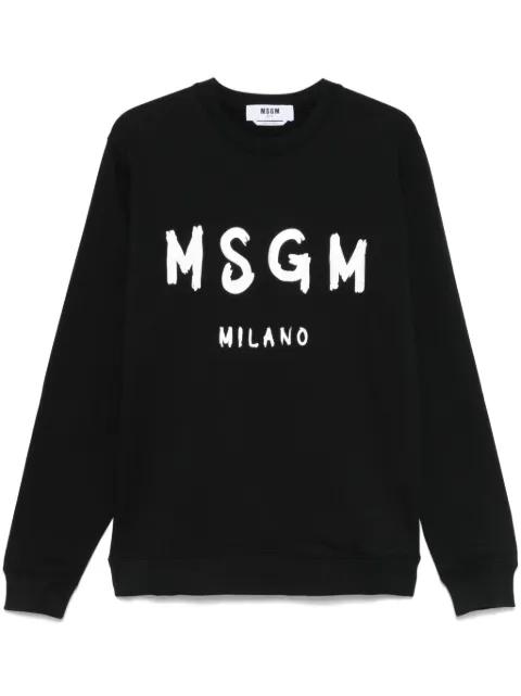 logo-print sweatshirt by MSGM