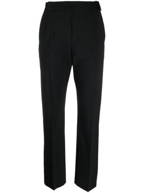 logo-waistband tapered trousers by MSGM