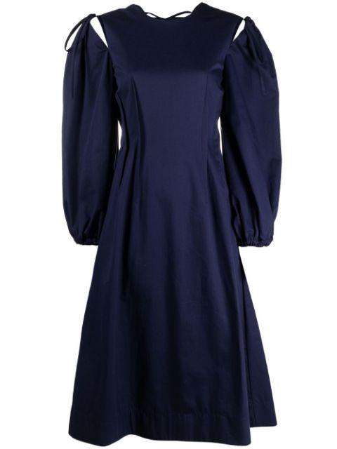 long-sleeve A-line dress by MSGM