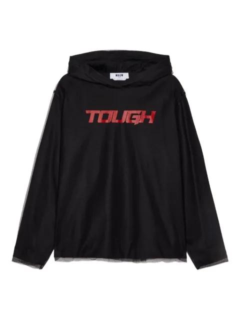 long-sleeve hoodie by MSGM