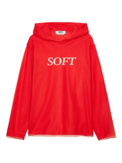 long-sleeve hoodie by MSGM