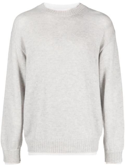 long-sleeved knitted sweatshirt by MSGM