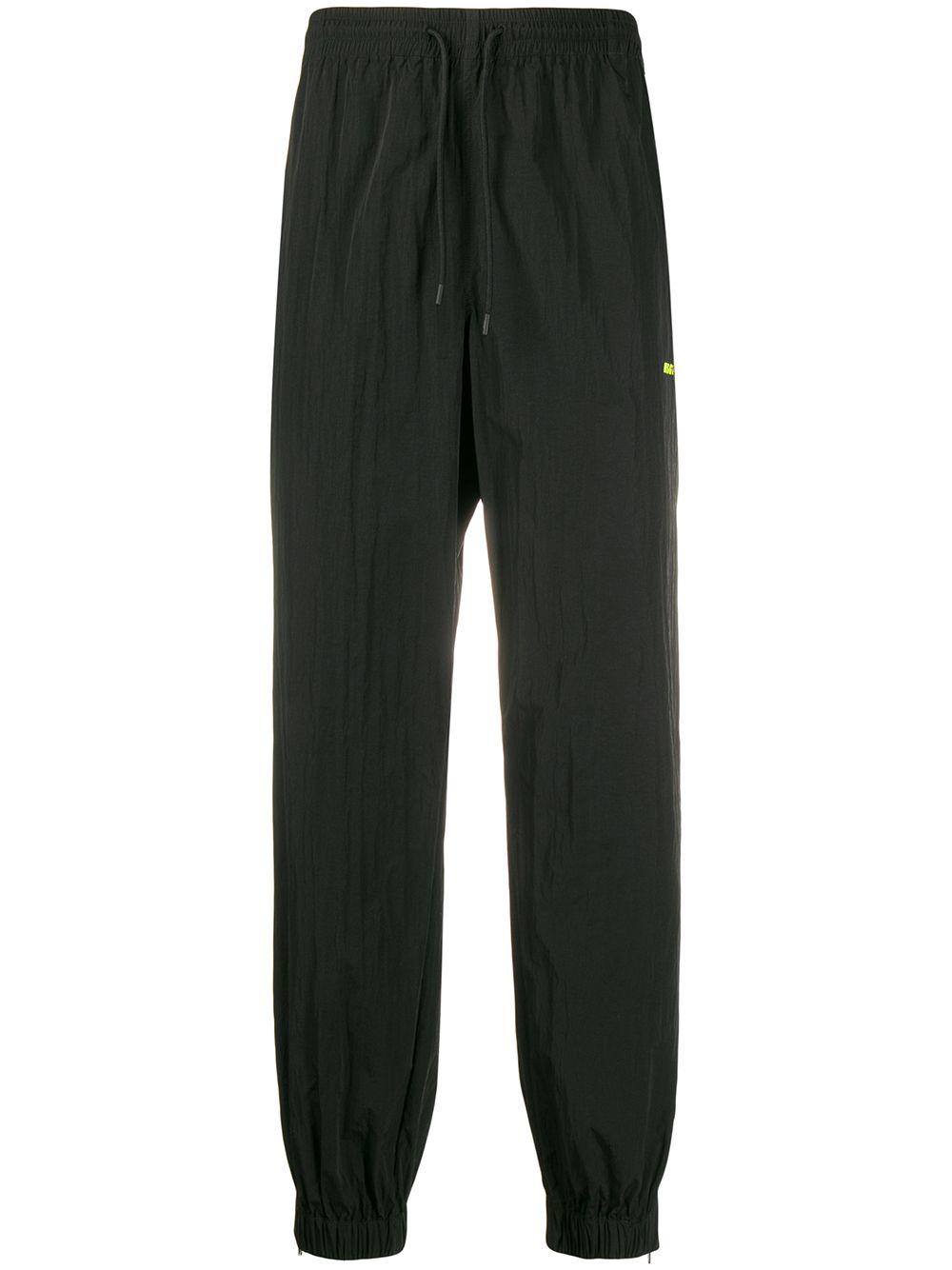 neon logo track pants by MSGM
