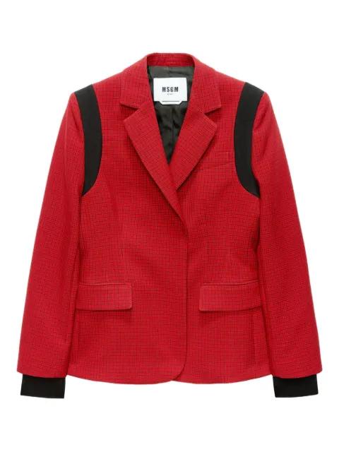 panelled blazer by MSGM