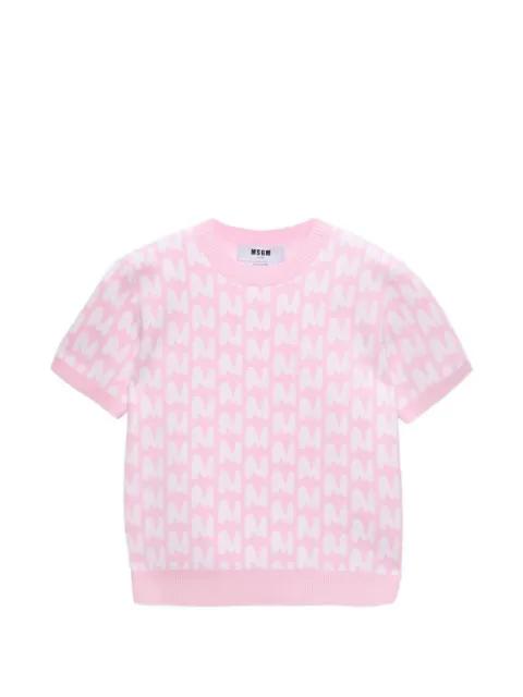 patterned T-shirt by MSGM