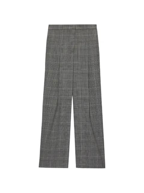 plaid-pattern wide-leg trousers by MSGM