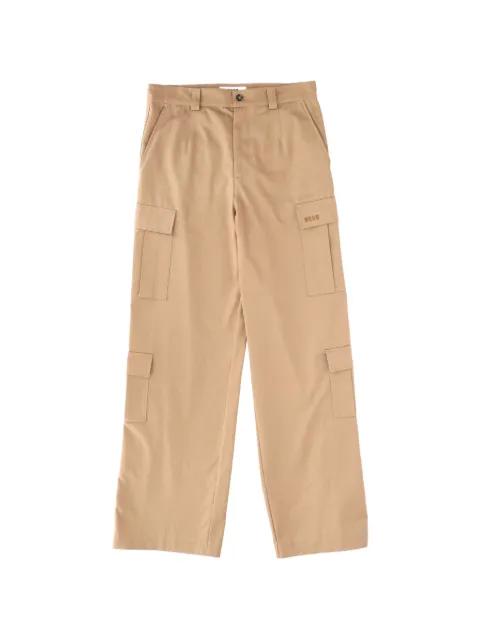 pocket cargo trousers by MSGM