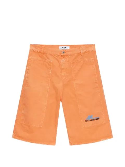 pocket denim shorts by MSGM