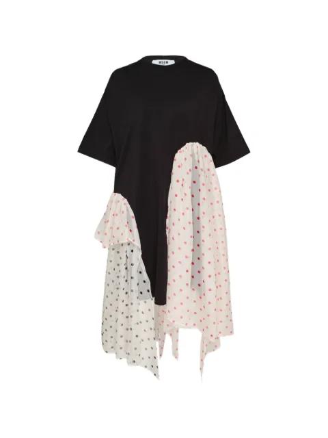 polka-dot layered dress by MSGM