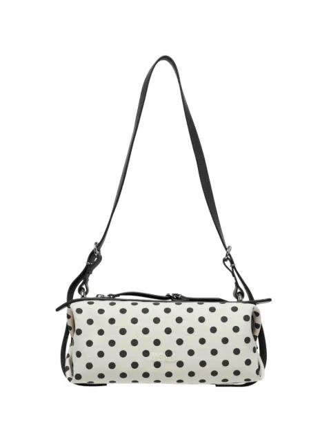 polka-dot striped shoulder bag by MSGM