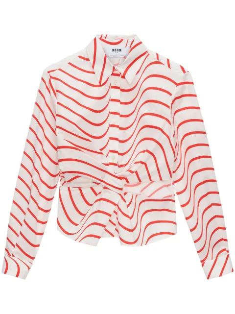 printed blouse by MSGM