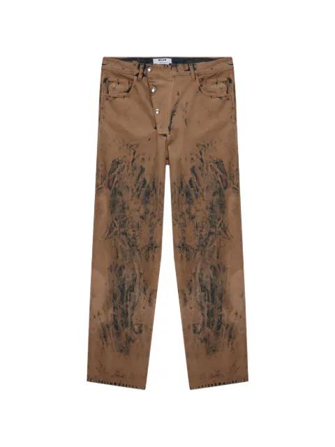 printed jeans by MSGM