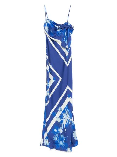 printed maxi dress by MSGM