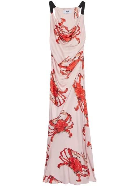 printed maxi dress by MSGM
