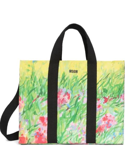 printed tote bag by MSGM