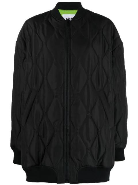 quilted bomber jacket by MSGM