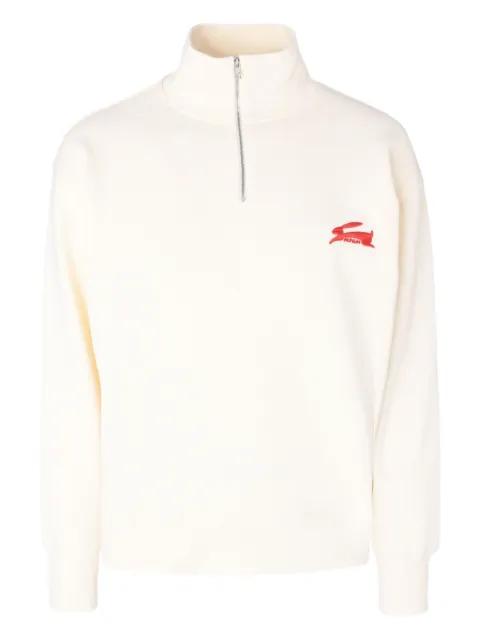 rabbit-detail zip  sweater by MSGM