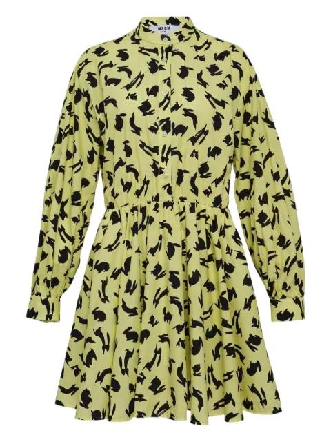 rabbit-print mini dress by MSGM