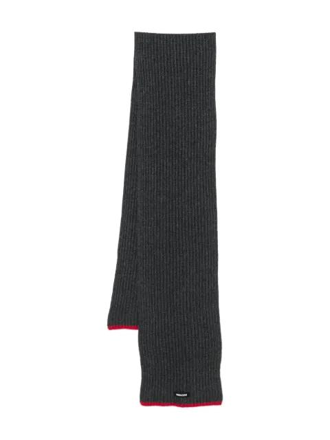 ribbed-knit scarf by MSGM
