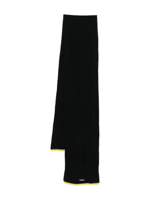 ribbed-knit scarf by MSGM