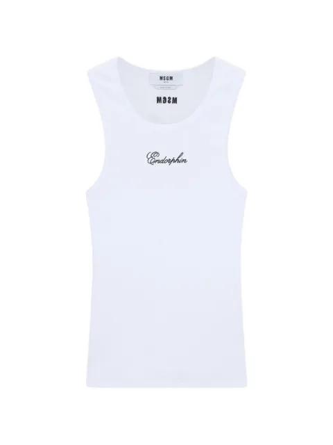 ribbed tank top by MSGM