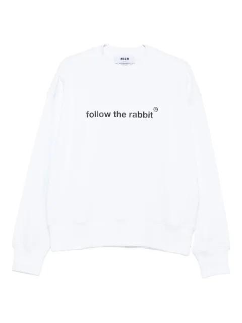 ribbed-trim sweatshirt by MSGM