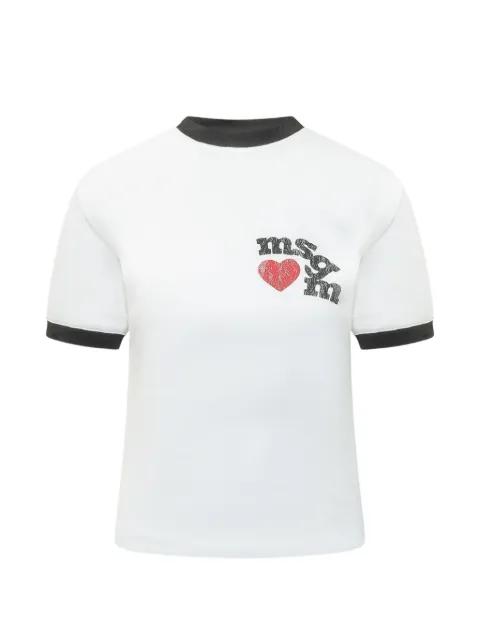 ringer detail T-shirt by MSGM