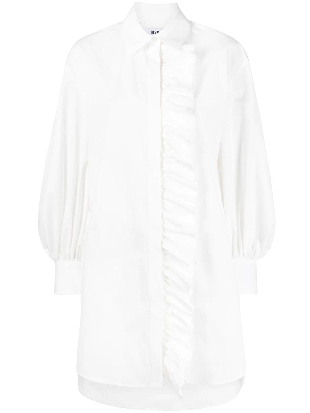 ruffle detail shirt dress by MSGM
